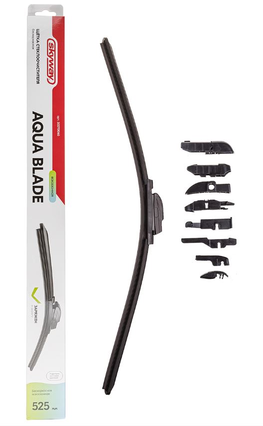 Щетка ст/очист. бескаркасная SKYWAY СТАНДАРТ 9 адаптеров 53см/21